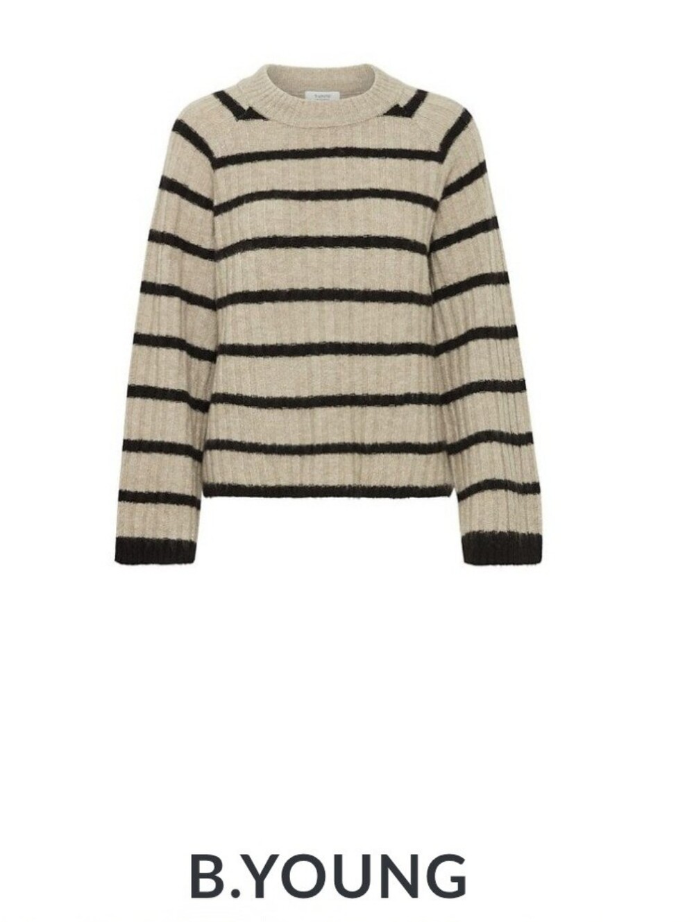 b.young BYMARIANNE Striped Jumper Knit Sweater Women's size Medium